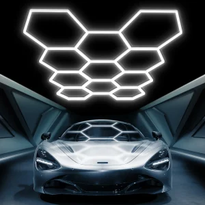 Hexagon Led Garage Lights 14 Hex Grid Super Bright Led