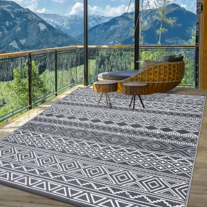 Outdoor Rug 5x8 Waterproof Reversible